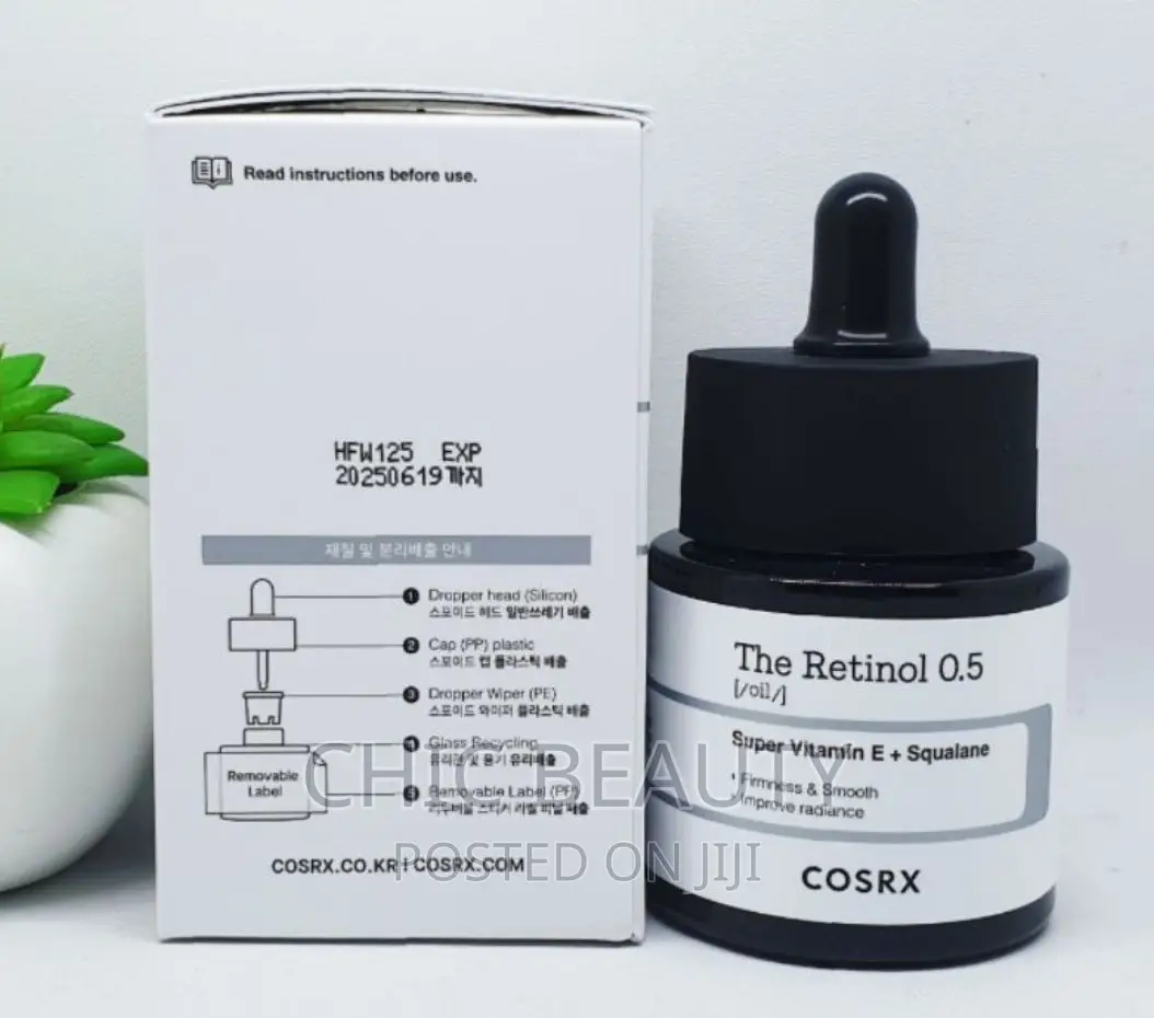 Cosrx Retinol 0.5 Oil Serum. For Firmer Skin, Brighten Skin 20ml