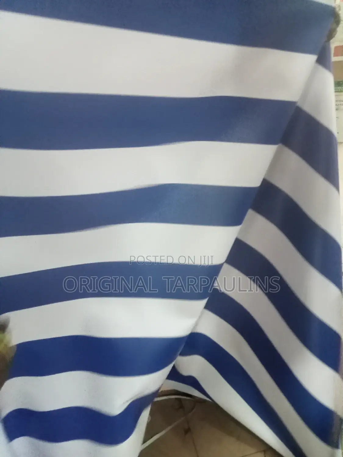 Blue and White PVC Tarpaulins