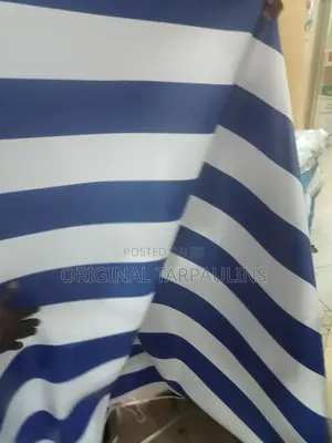 Blue and White PVC Tarpaulins