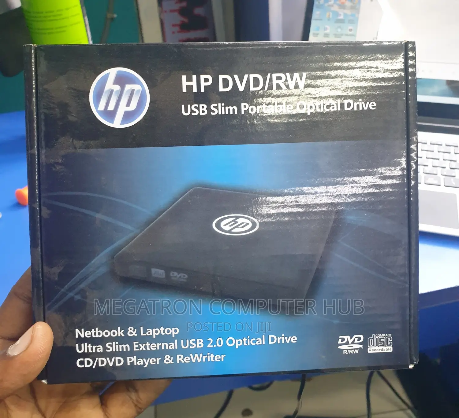 Hp DVD Writer Portable Usb External Optical Writer 2.0