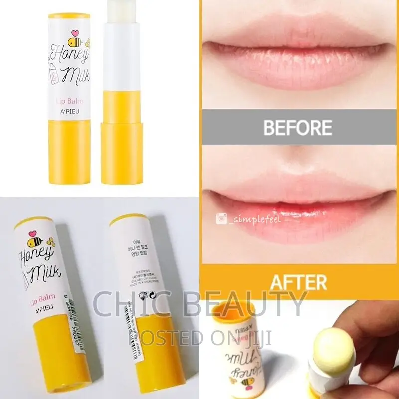 Lip Balm, A'pieu Honey and Milk Lip Balm, Hydrates Lips