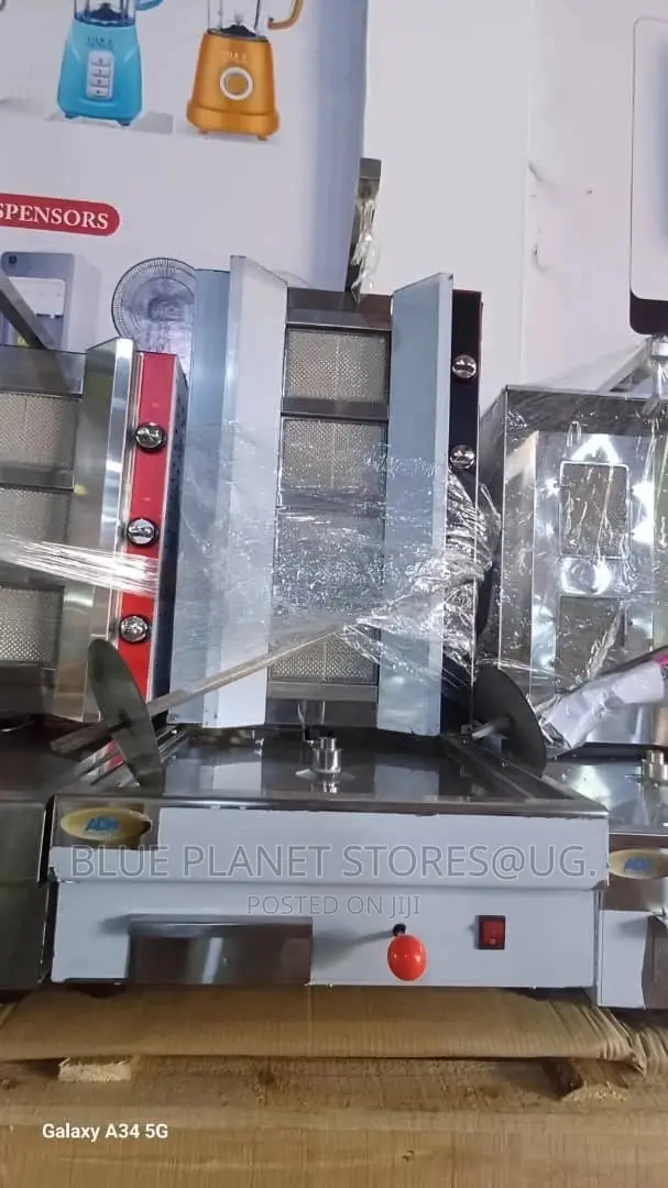ADH 4 Burners Automatic Gas Shawarma Machines \\ COMMERCIAL