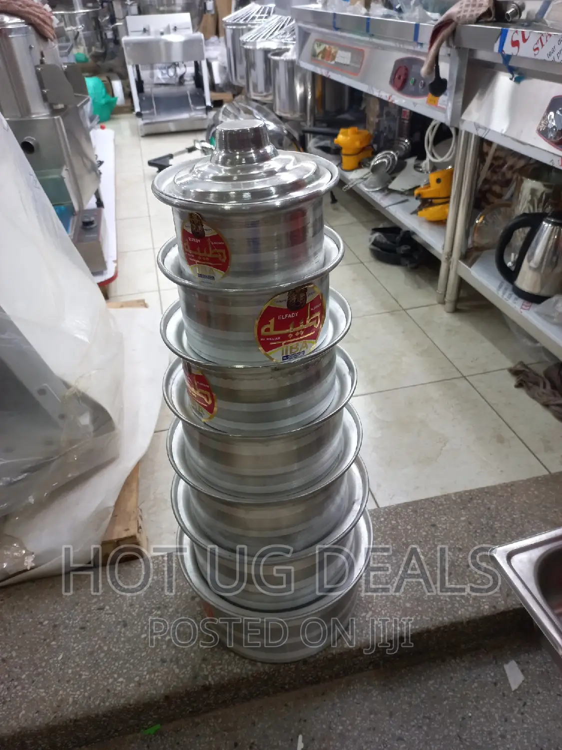 7 Pieces Heavy Cookware Saucepan Set Made of Pure Aluminium