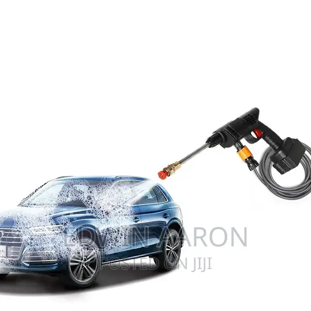 Pressure Spray Gun With Two Batteries.