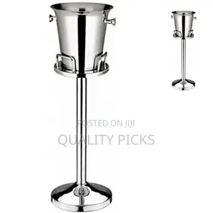 Stainless Ice Bucket With Stand