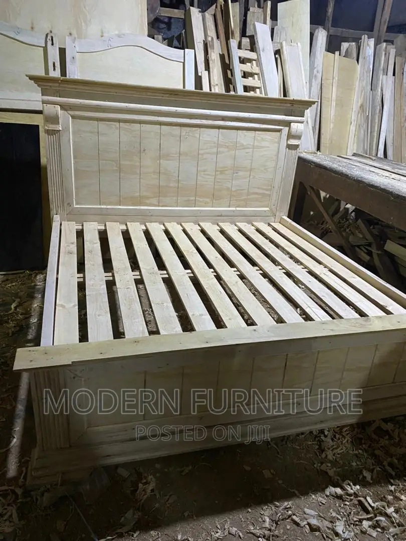 Wooden Bed of 6 X 6 in Clear Vanish Call Us On