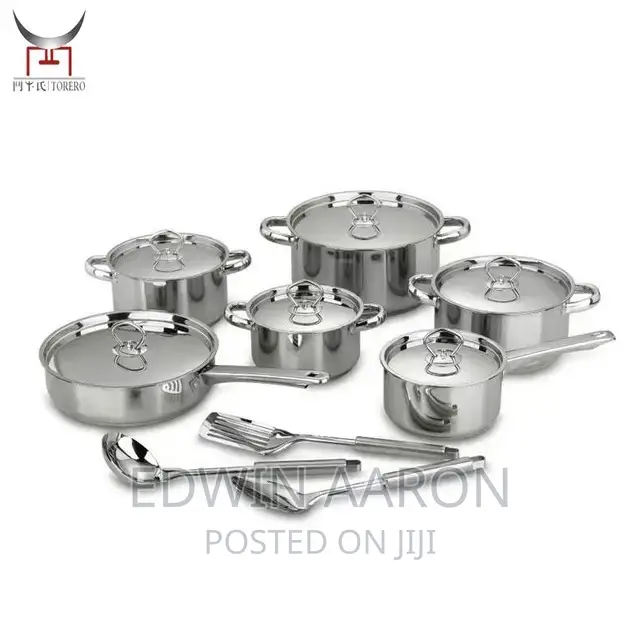 Stainless Steel 6piece Cooking Pan Set .