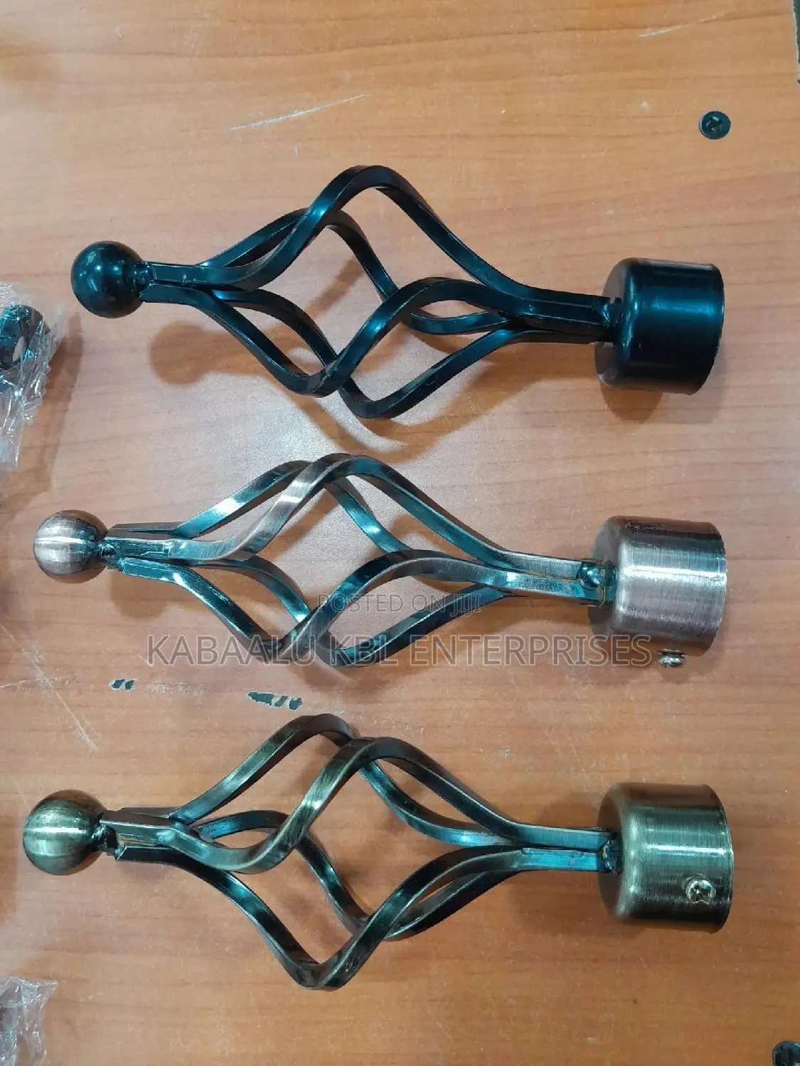 Metallic Curtain Rod Endicaps(Price for a Pair)