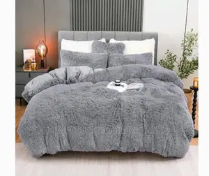Fluffy Bedcover Duvet Gray