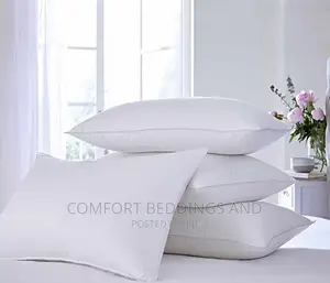 A Pair of Fibre Pillows White