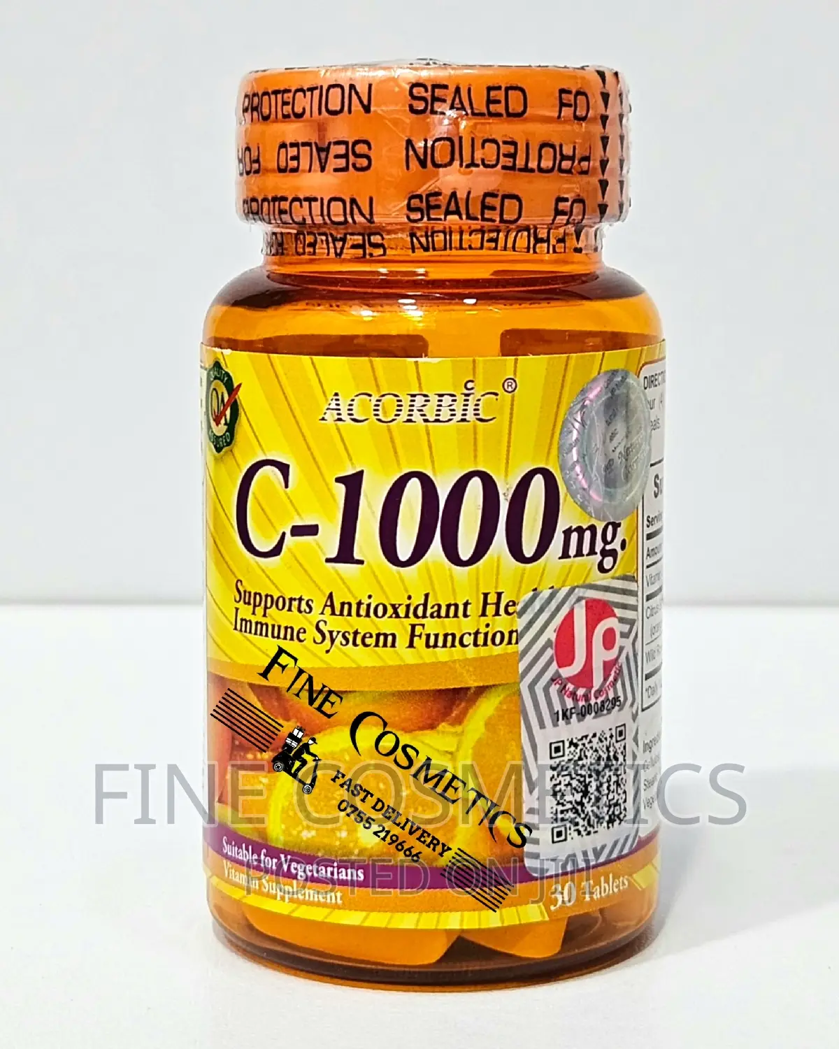 Acorbic Vitamin C 1000mg Healthy Skin + Immune Support Pills