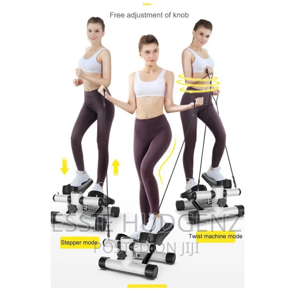 Mini Exercise Stepper With Resistance Bands