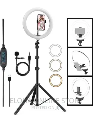 12 Inch Beauty Pro LED Ring Light With Stand and Phoneholder