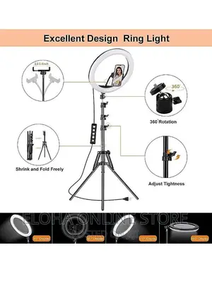 12 Inch Beauty Pro LED Ring Light With Stand and Phoneholder