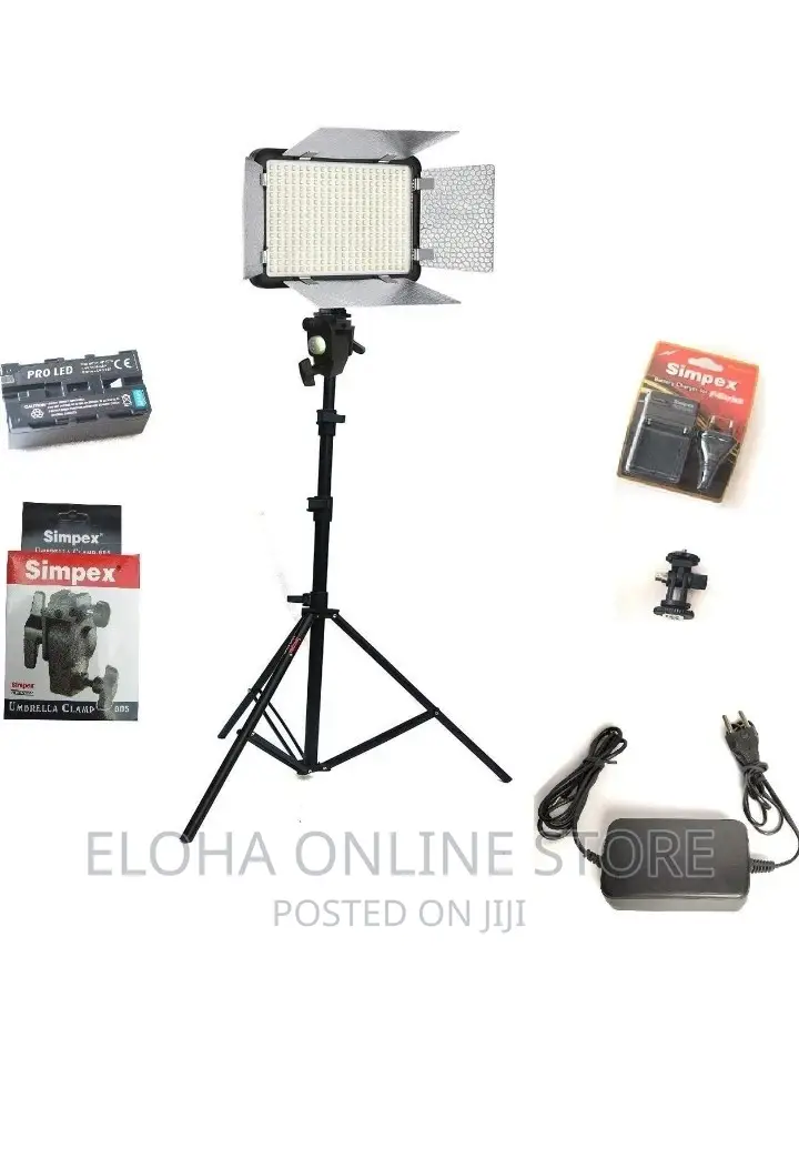 Professional Photo and Video Rechargeable LED Light Kit