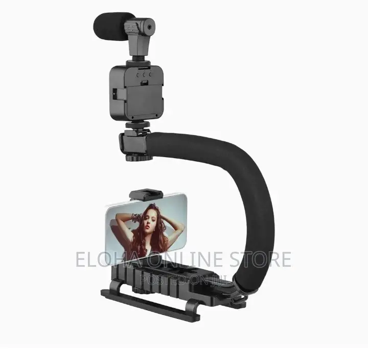 Portable Camera Stabilizer ,Fill Light, Microphone Bracket