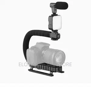 Portable Camera Stabilizer ,Fill Light, Microphone Bracket