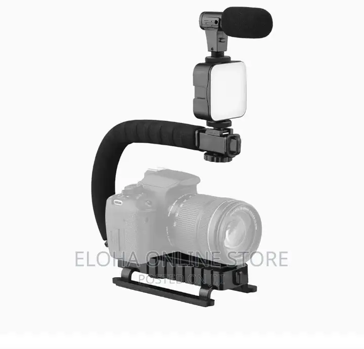Portable Camera Stabilizer ,Fill Light, Microphone Bracket