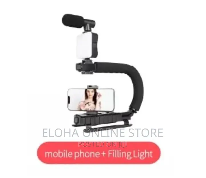 Portable Camera Stabilizer ,Fill Light, Microphone Bracket