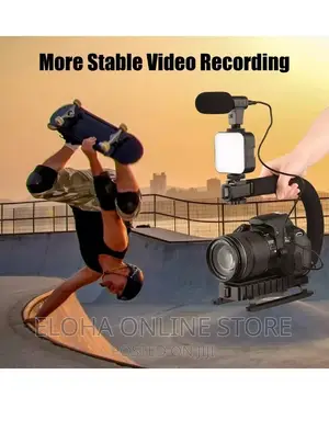 Portable Camera Stabilizer ,Fill Light, Microphone Bracket