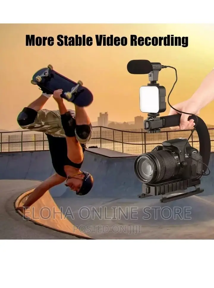 Portable Camera Stabilizer ,Fill Light, Microphone Bracket