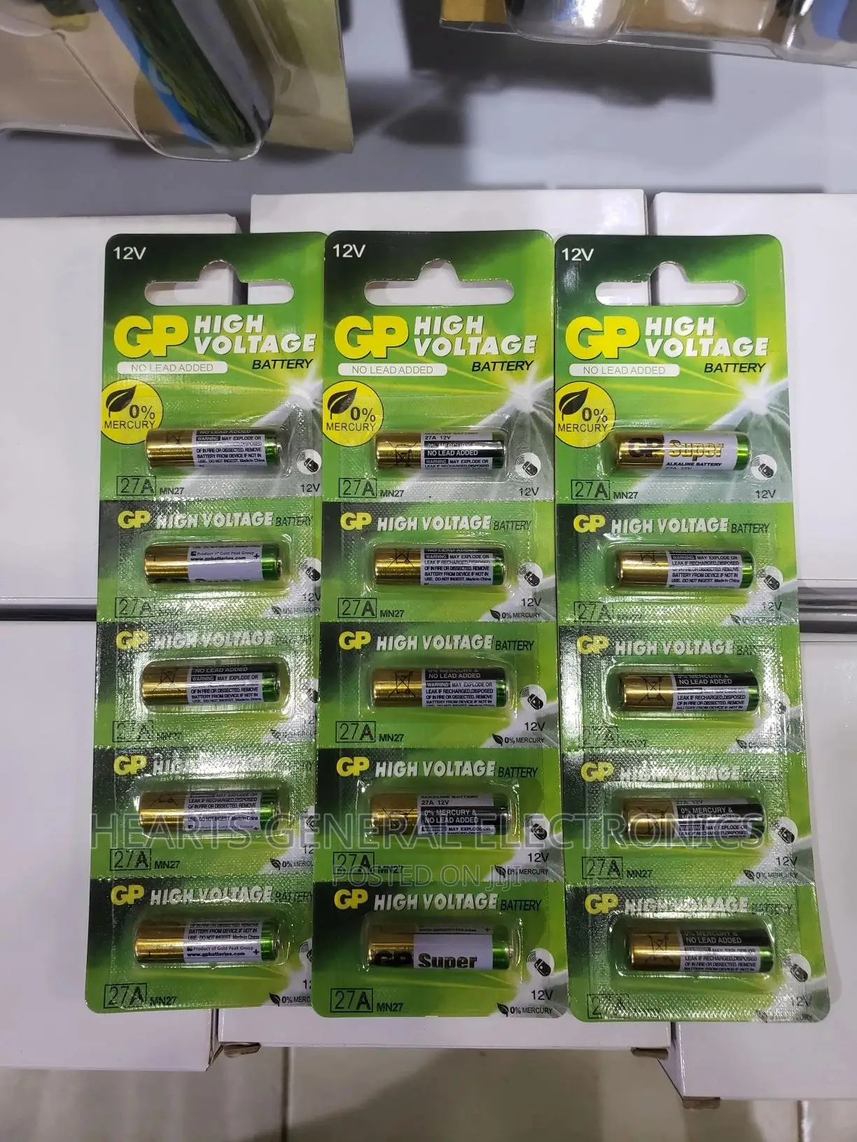 27A Alkaline Batteries (27A 12V)