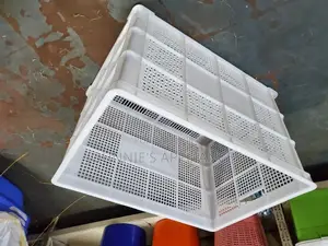 Square Dirty Clothes Basket White Color