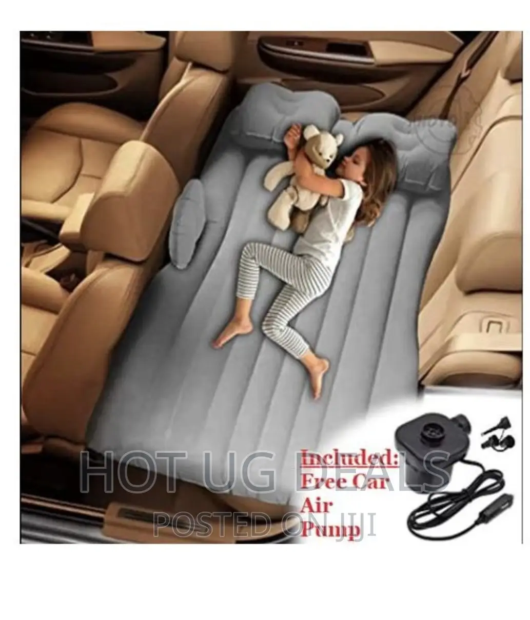 Car Travel Inflatable Air Mattress Bed With Free Air Pump