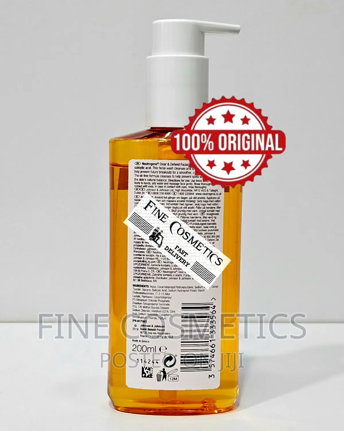 Neutrogena Oil Free Acne/Pimple Face Wash Wiz Salicylic Acid