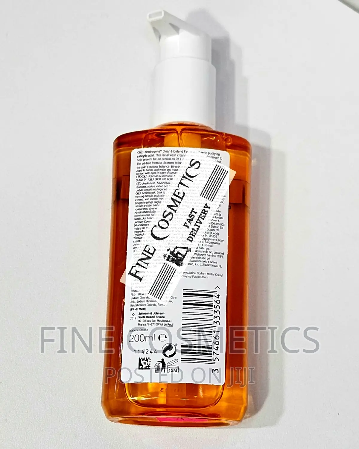 Neutrogena Oil Free Acne/Pimple Face Wash Wiz Salicylic Acid