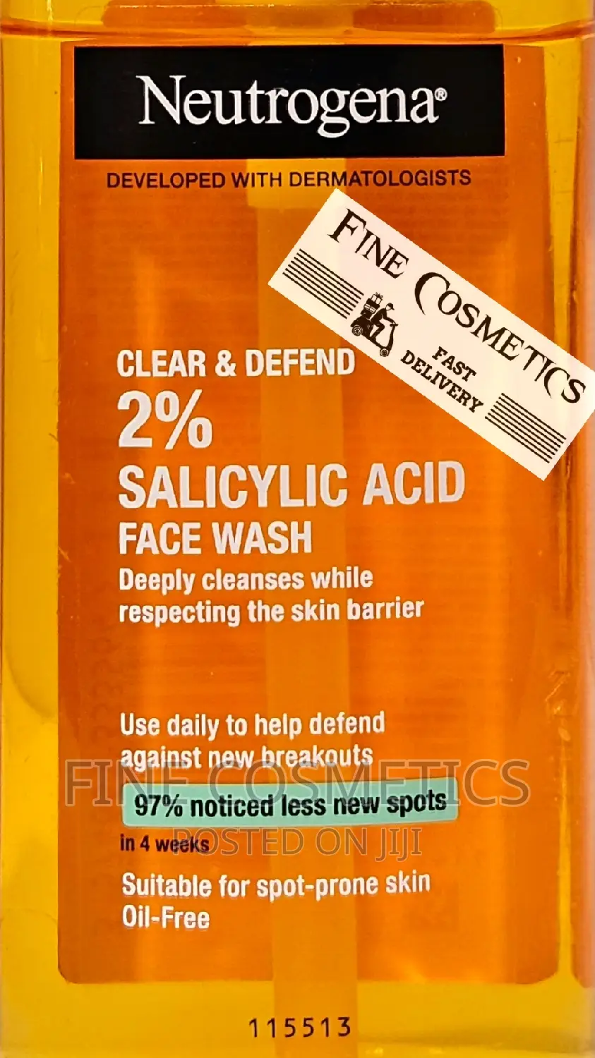 Neutrogena Oil Free Acne/Pimple Face Wash Wiz Salicylic Acid