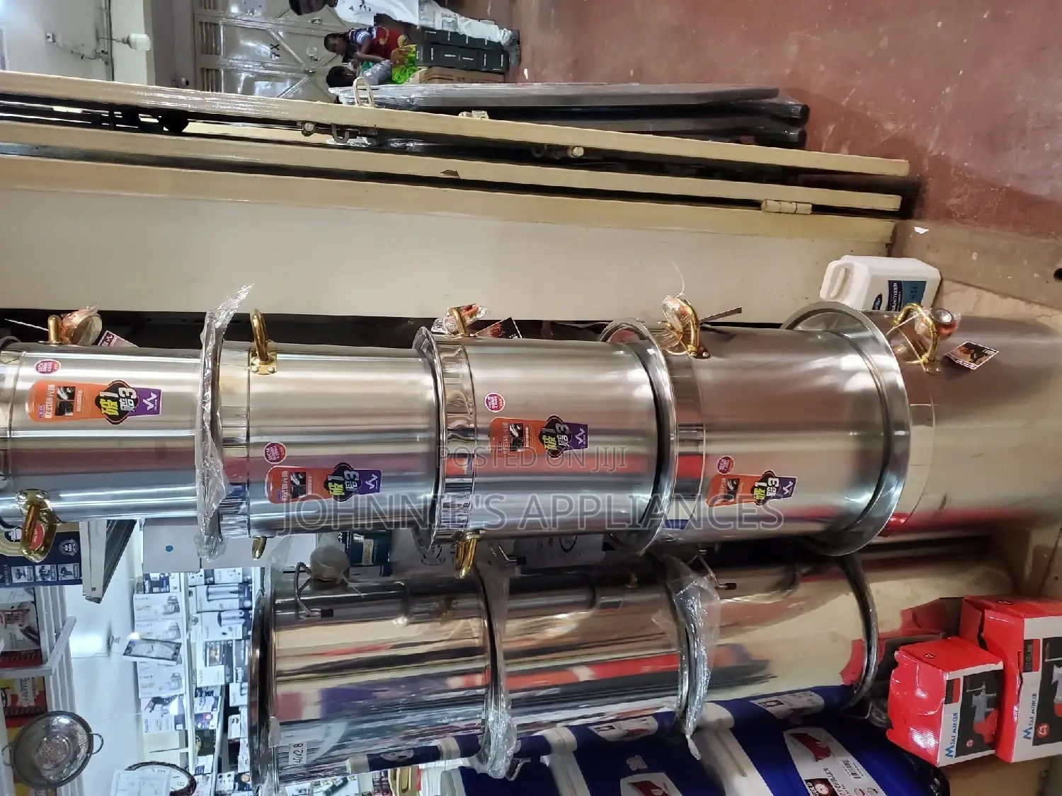 Commercial Heavy Stock Pots Aset of 5pics
