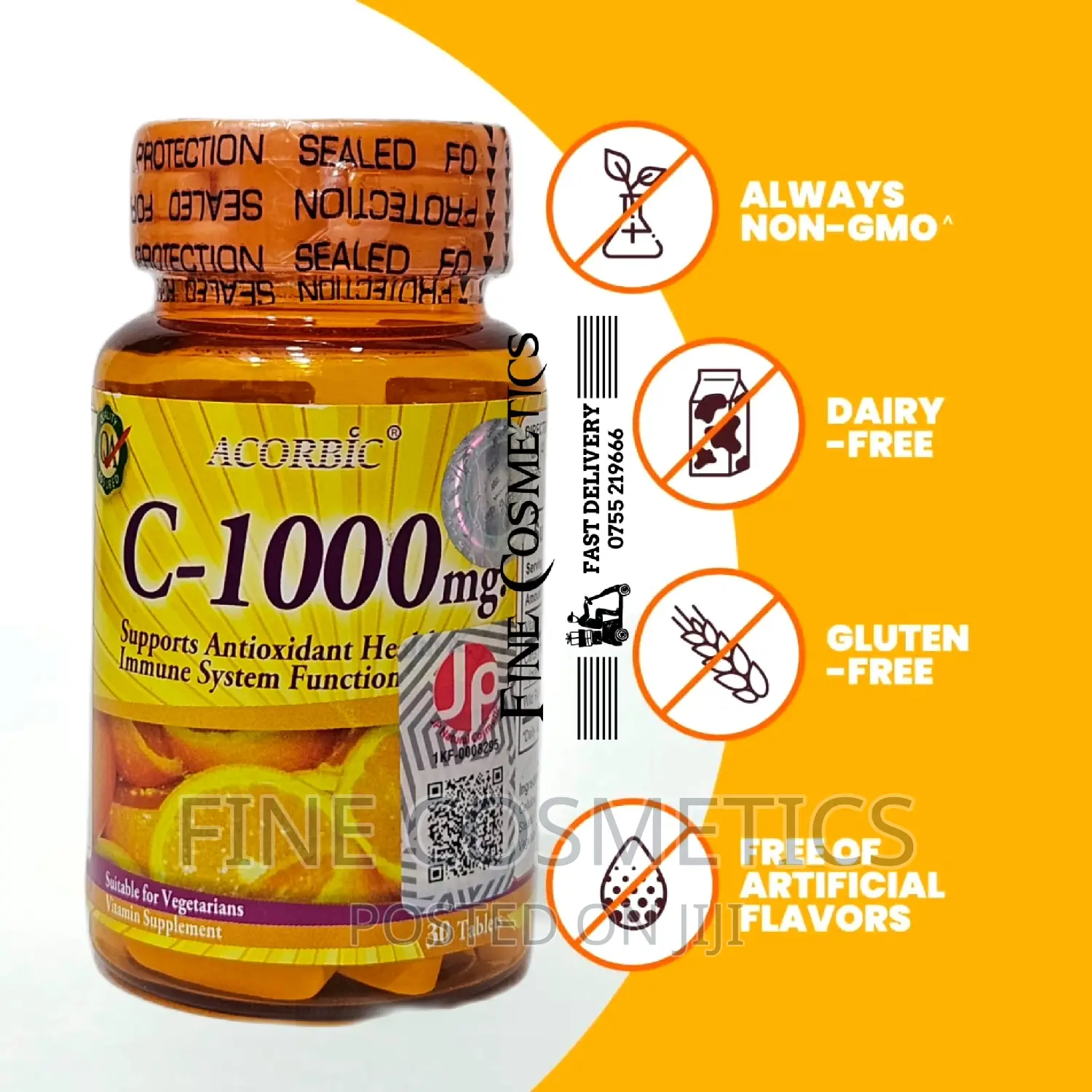 Acorbic Vitamin C 1000mg Healthy Skin + Immune Support Pills