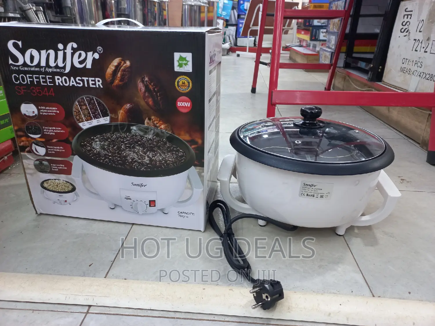 Sonifer Electric Coffee Bean Baked Roaster, 750g Capacity