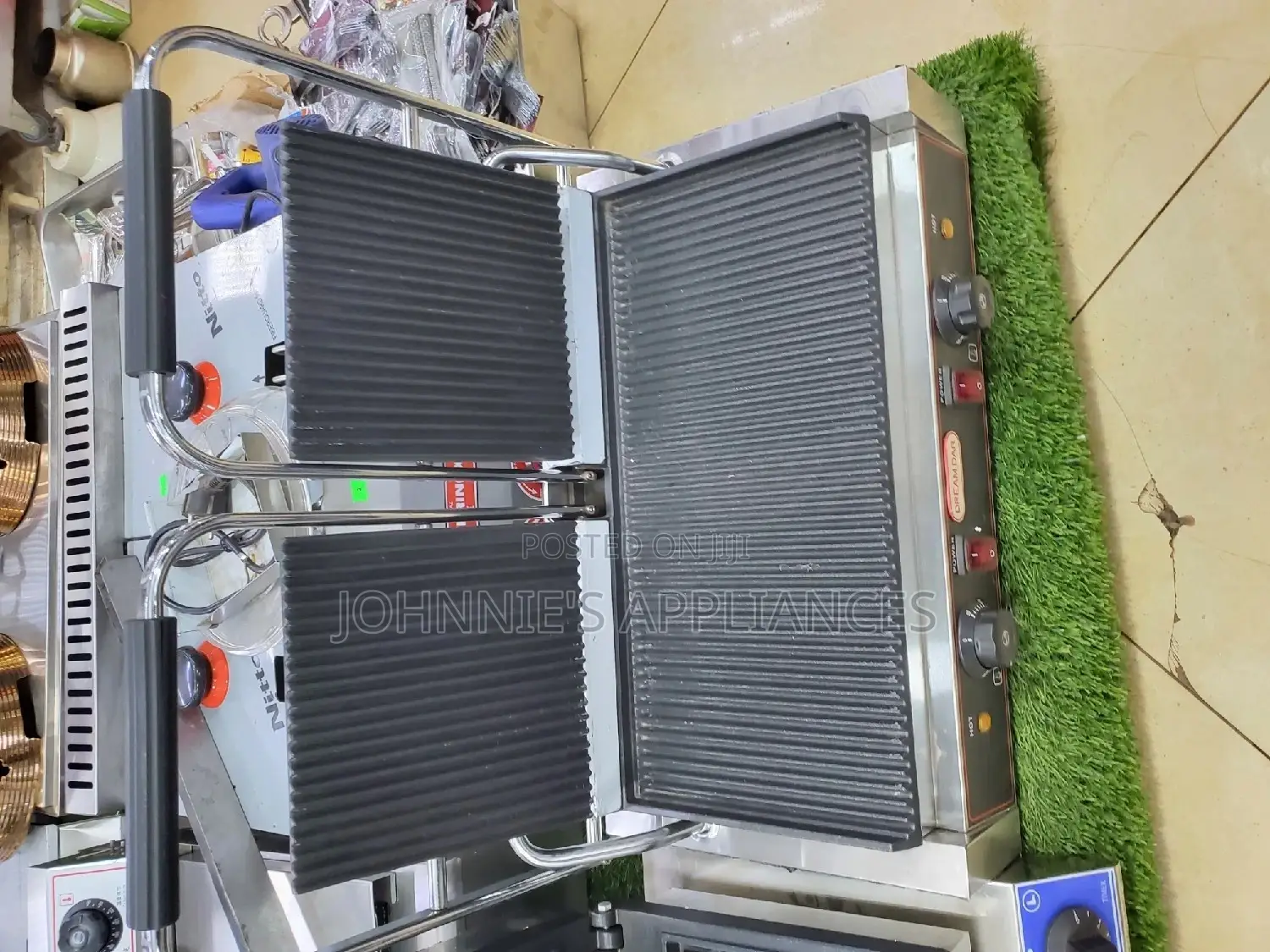 Commercial Double Grill Maker Machine
