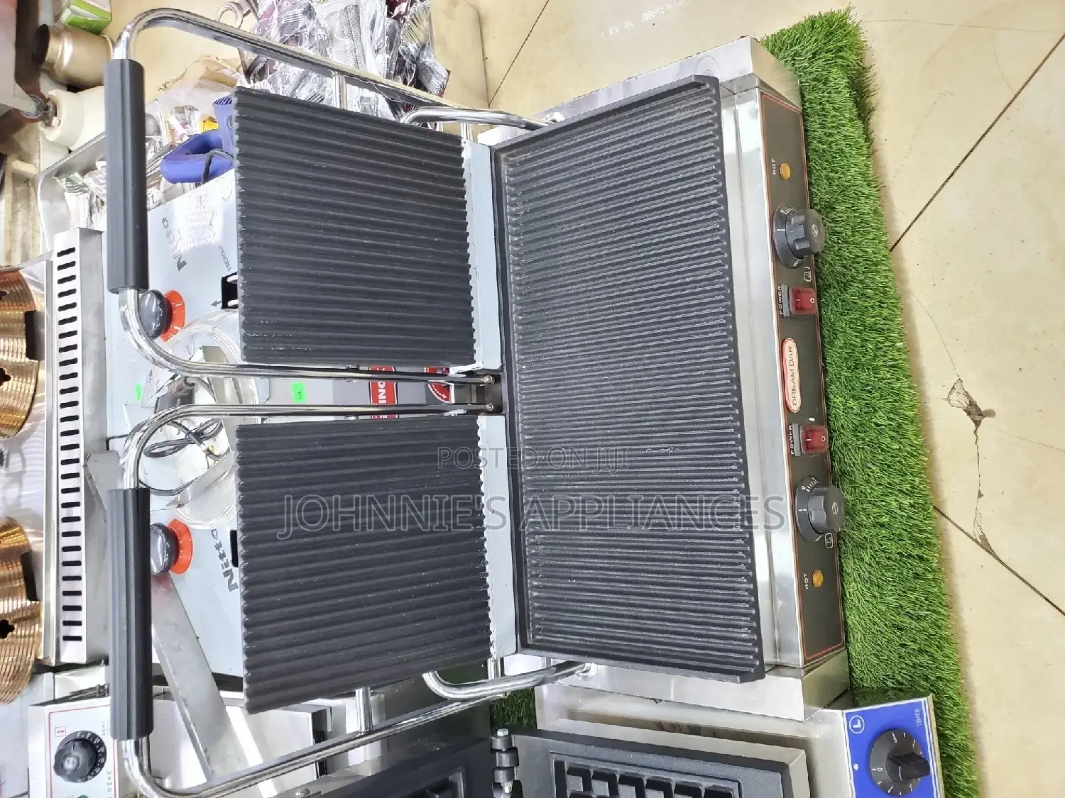 Commercial Double Grill Maker Machine