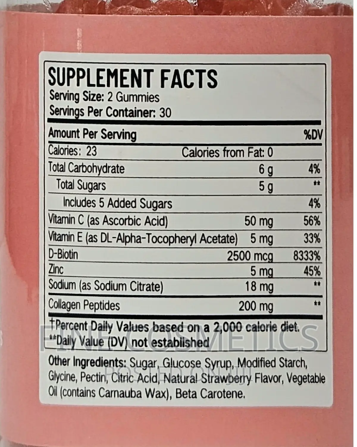 Healthy Skin + Hair Collagen Gummies With Biotin + Vitamin C