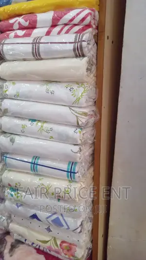 Semi Cotton Bedsheets .3x6.,( White)