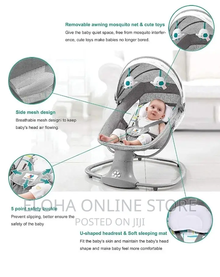 3 In 1 Electric Newborns Baby Rocking Chair/Swing