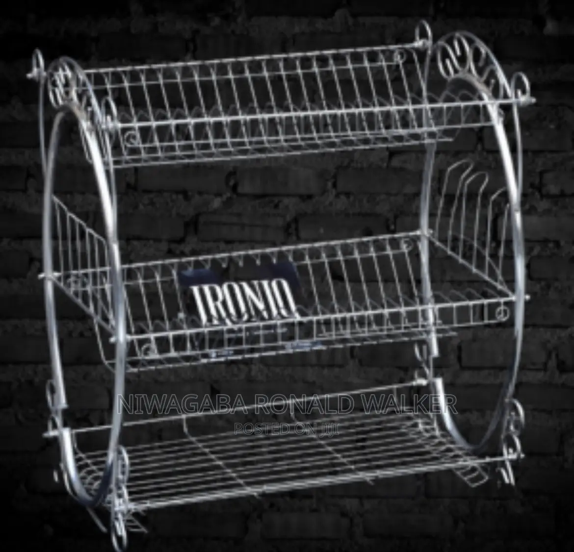 Royal 3 Layer Premium Nickel Plated Dish Rack Stand