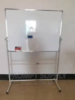 90x120cm Whiteboard With a Stand + Packet of Markers Eraser