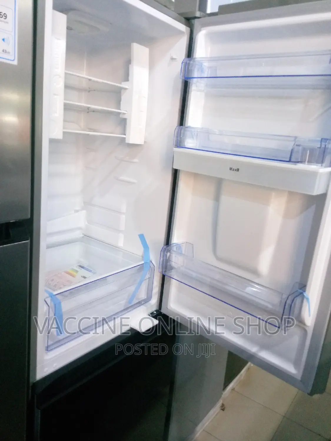 SPJ Fridge 429L Double Door With Water Dispenser BW