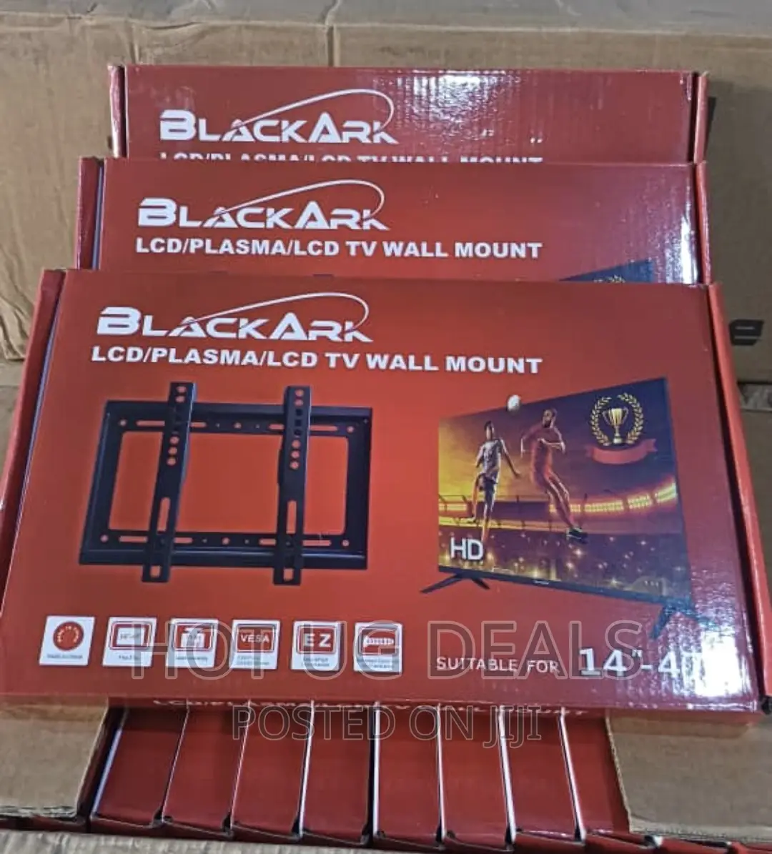 14"-47" Strong TV Wall Catcher/Mount - Black