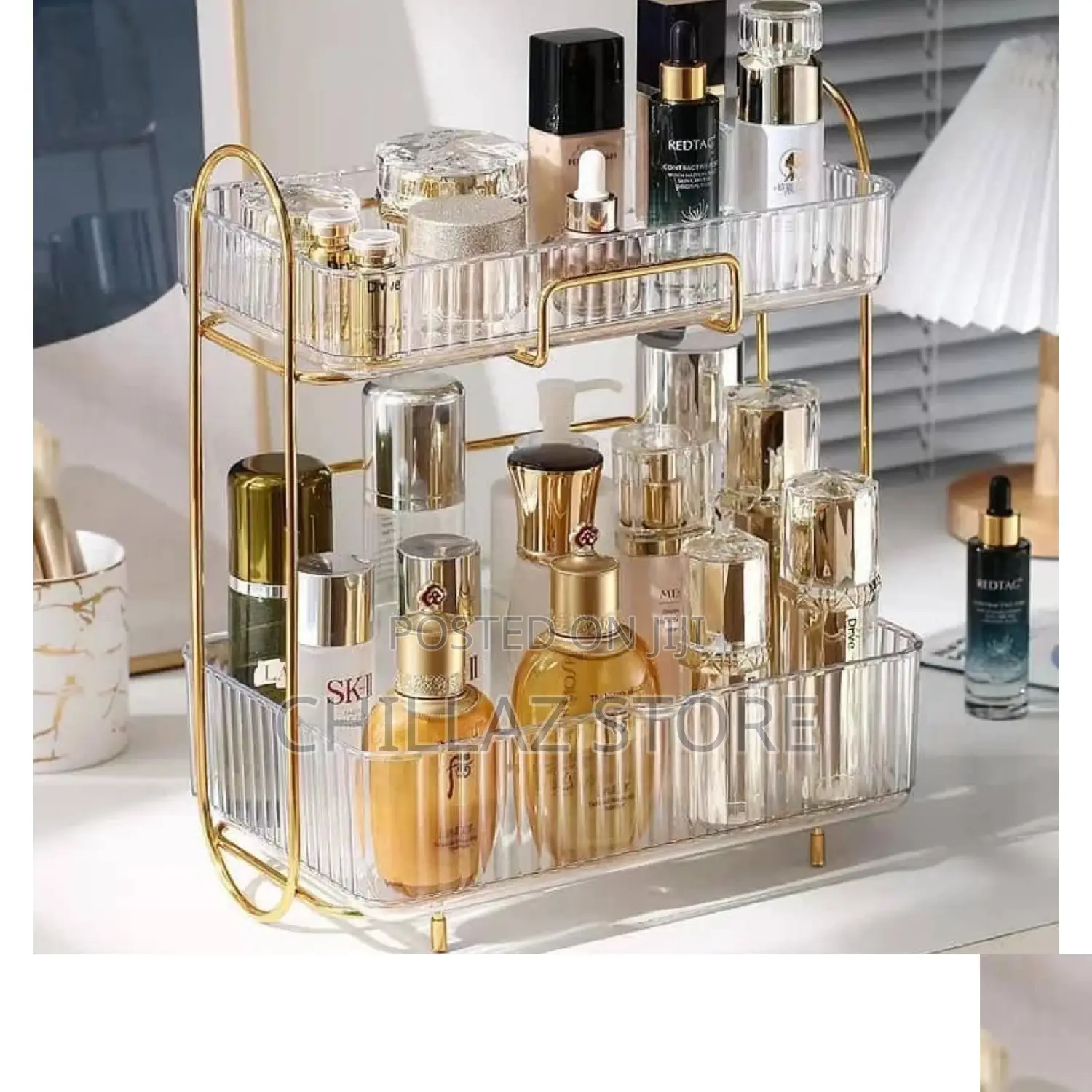 Acrylic Cosmetic Makeup Organizer Rack.