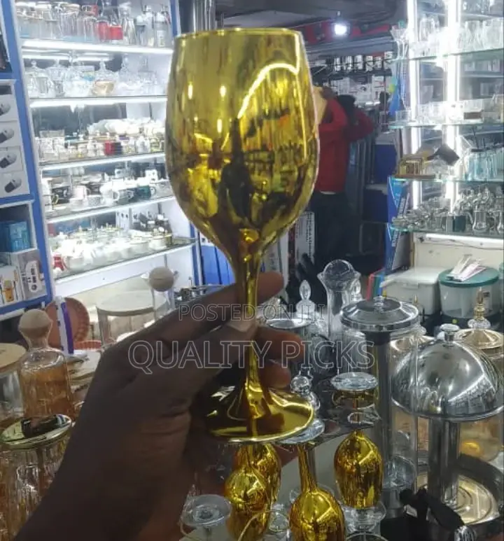 Wine Gold Glass