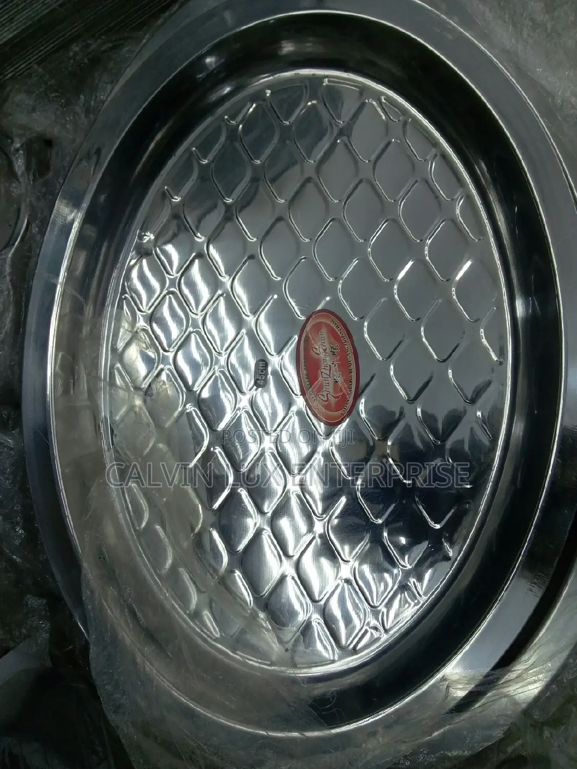 Oval Stainless Tray