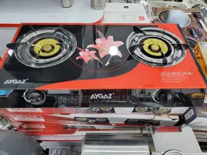 Double Gas Cooker Glass on Top
