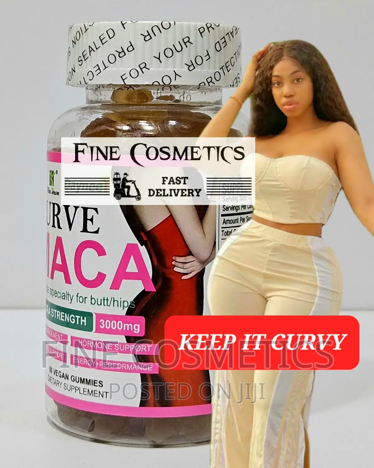 CURVE MACA GUMMIES 3000mg D Hips and Buttocks Enhancement