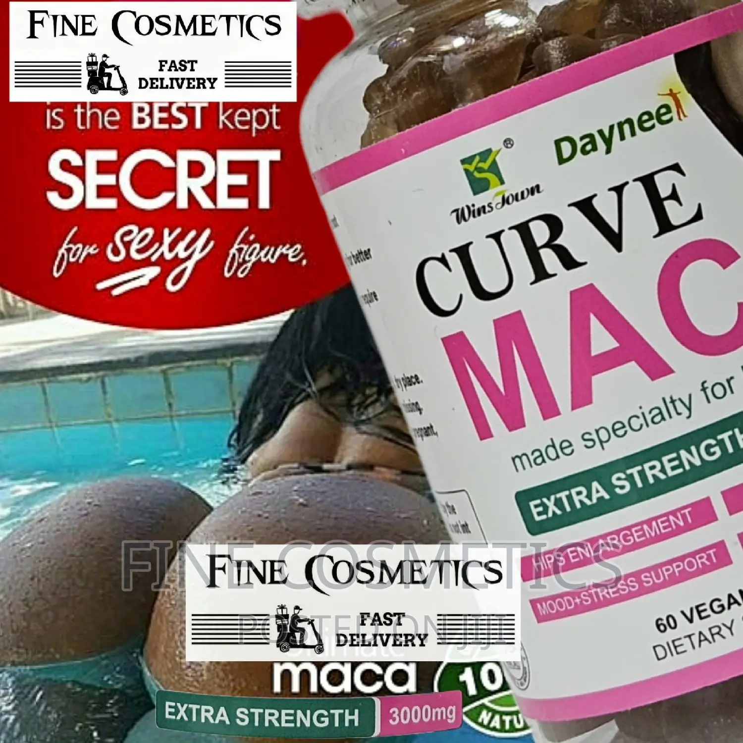 CURVE MACA GUMMIES 3000mg D Hips and Buttocks Enhancement