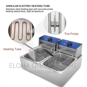 12L Hoffman's Double Deep Fryer